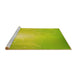 Sideview of Machine Washable Transitional Pistachio Green Rug, wshpat3306yw