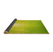 Thickness of Patterned Pistachio Green Rug, pat3306yw