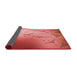 Thickness of Patterned Ruby Red Rug, pat3307rd