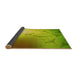 Thickness of Patterned Dark Yellow Green Rug, pat3307yw