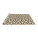 Sideview of Machine Washable Transitional Wheat Beige Rug, wshpat3308brn