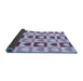 Thickness of Patterned Blue Rug, pat331blu