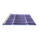 Sideview of Machine Washable Transitional Purple Rug, wshpat3310blu