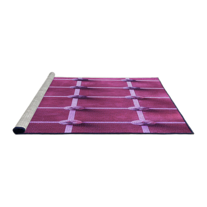Sideview of Machine Washable Transitional Medium Violet Red Pink Rug, wshpat3310pur