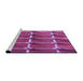 Sideview of Machine Washable Transitional Medium Violet Red Pink Rug, wshpat3310pur