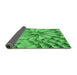 Thickness of Patterned Neon Green Rug, pat3313grn