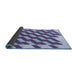 Thickness of Patterned Deep Periwinkle Purple Rug, pat3314blu