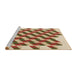 Sideview of Machine Washable Transitional Mahogany Brown Rug, wshpat3314brn