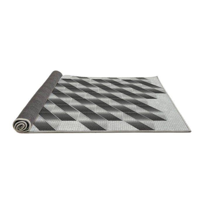 Thickness of Patterned Carbon Gray Rug, pat3314gry
