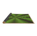 Thickness of Patterned Army Green Rug, pat3315brn