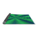 Thickness of Patterned Spring Green Rug, pat3315lblu