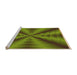 Sideview of Machine Washable Transitional Pistachio Green Rug, wshpat3315org