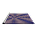 Sideview of Machine Washable Transitional Lavender Purple Rug, wshpat3315pur