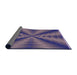 Thickness of Patterned Lavender Purple Rug, pat3315pur