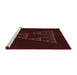 Sideview of Machine Washable Transitional Chocolate Brown Rug, wshpat3316rd