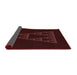 Thickness of Patterned Chocolate Brown Rug, pat3316rd