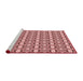 Sideview of Machine Washable Transitional Pink Rug, wshpat3318rd