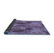 Thickness of Patterned Purple Mimosa Purple Rug, pat3320blu