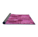 Thickness of Patterned Pink Rug, pat3320pur