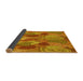 Thickness of Patterned Mahogany Brown Rug, pat3320yw