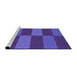 Sideview of Machine Washable Transitional Amethyst Purple Rug, wshpat3321pur