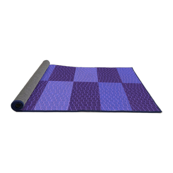 Thickness of Patterned Amethyst Purple Rug, pat3321pur