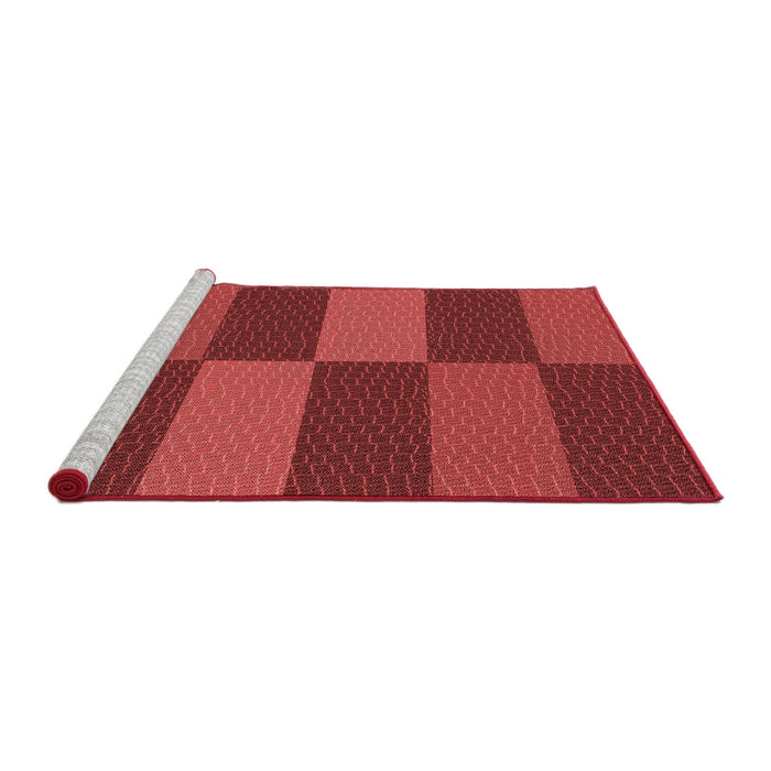 Sideview of Machine Washable Transitional Red Rug, wshpat3321rd