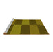 Sideview of Machine Washable Transitional Dark Golden Brown Rug, wshpat3321yw