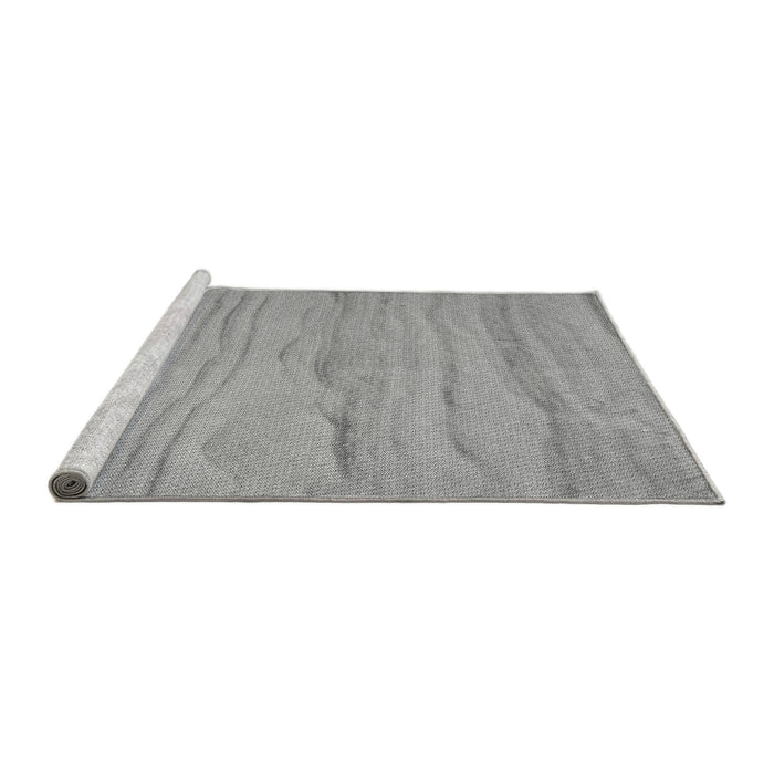 Sideview of Machine Washable Transitional Cloud Gray Rug, wshpat3322gry