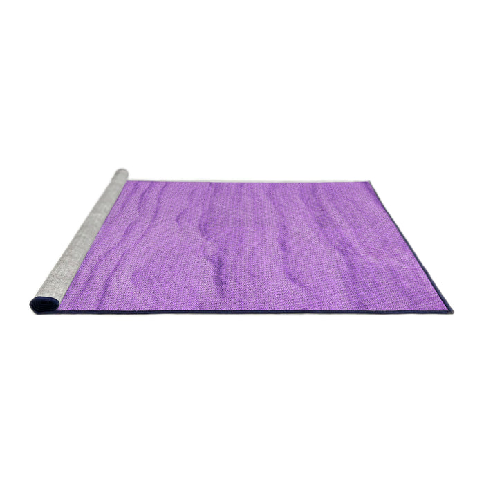 Sideview of Machine Washable Transitional Violet Purple Rug, wshpat3322pur