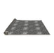 Thickness of Patterned Gunmetal Gray Rug, pat3323gry