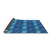 Thickness of Patterned Blueberry Blue Rug, pat3323lblu