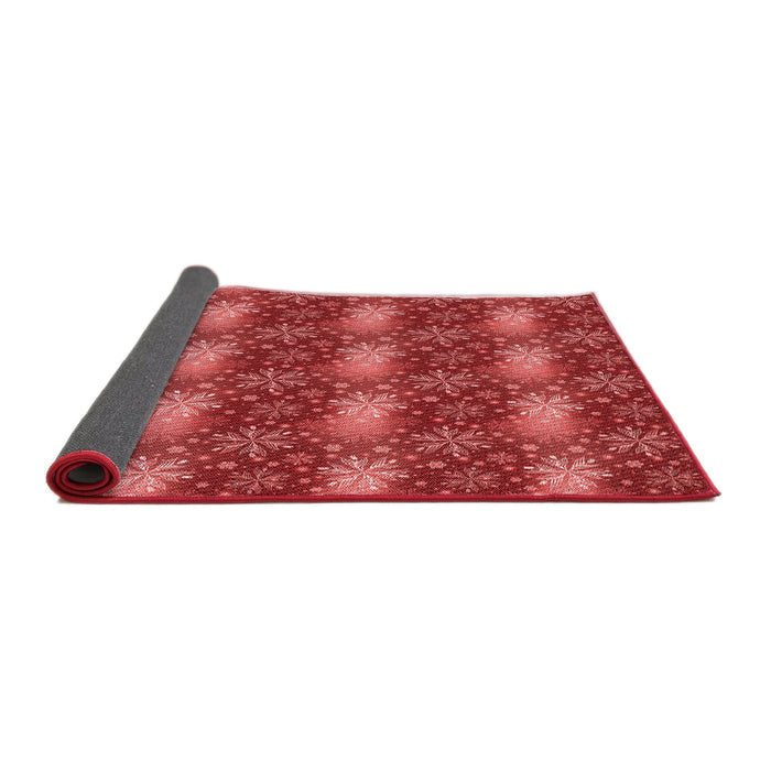Thickness of Patterned Red Rug, pat3323rd
