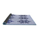 Thickness of Patterned Lavender Blue Rug, pat3324blu