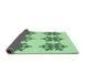 Thickness of Patterned Mint Green Rug, pat3324grn