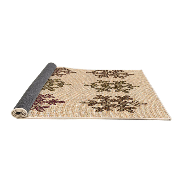 Thickness of Patterned Copper Brown Rug, pat3324org