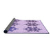 Thickness of Patterned Lilac Purple Rug, pat3324pur