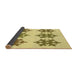 Thickness of Patterned Dark Golden Brown Rug, pat3324yw