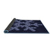 Thickness of Patterned Black Rug, pat3325blu