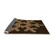 Thickness of Patterned Sienna Brown Rug, pat3325org