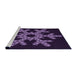 Sideview of Machine Washable Transitional Purple Violet Purple Rug, wshpat3325pur