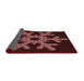 Thickness of Patterned Chocolate Brown Rug, pat3325rd