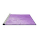 Sideview of Machine Washable Transitional Purple Rug, wshpat3326pur