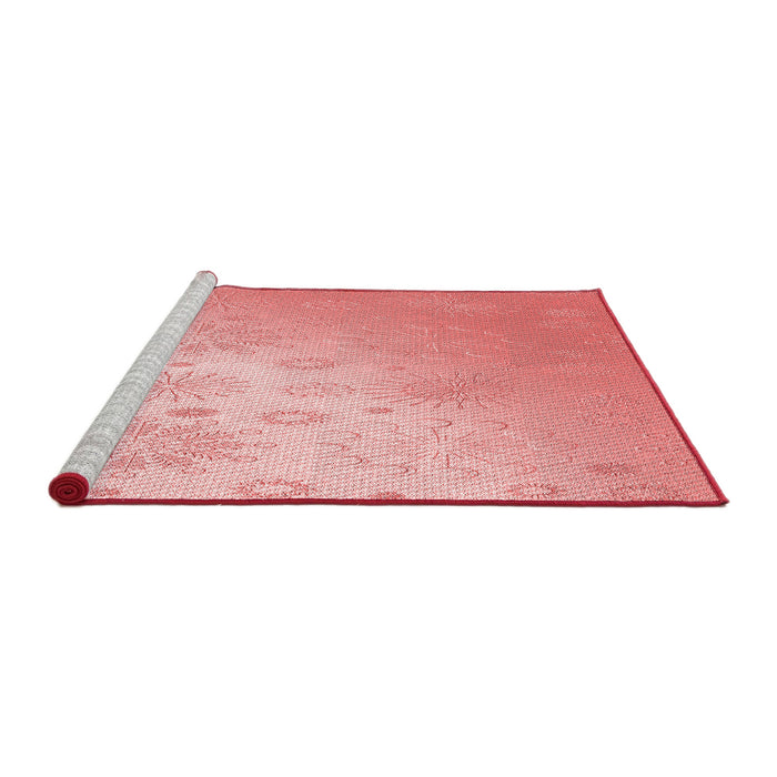 Sideview of Machine Washable Transitional Pink Rug, wshpat3326rd