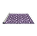 Sideview of Machine Washable Transitional Blossom Pink Rug, wshpat3327pur