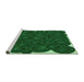 Sideview of Machine Washable Transitional Deep Emerald Green Rug, wshpat3328grn