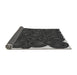 Thickness of Patterned Charcoal Black Rug, pat3328gry