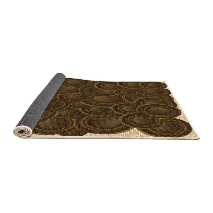 Thickness of Patterned Light Brown Rug, pat3328org