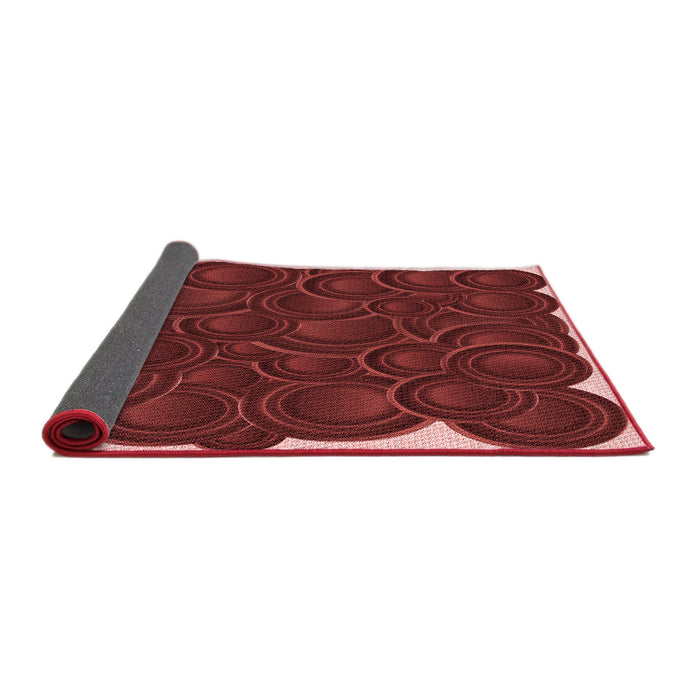 Thickness of Patterned Red Rug, pat3328rd