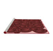 Sideview of Machine Washable Transitional Red Rug, wshpat3328rd